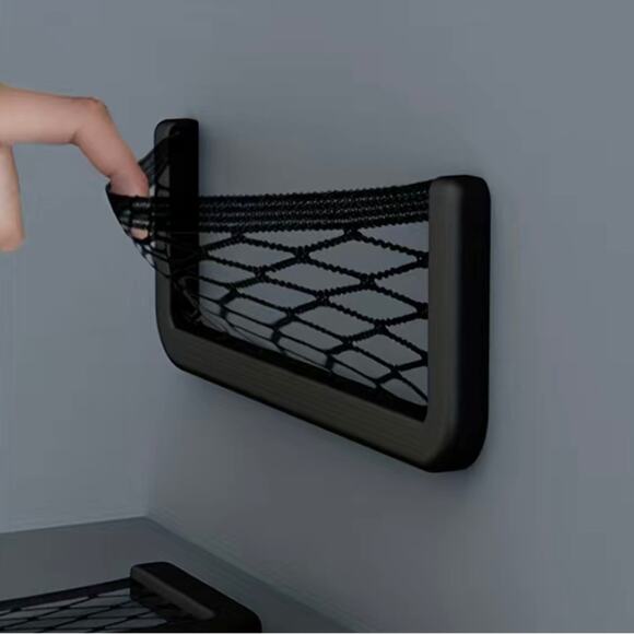 Cell Phone & Accessory Holder for Car Truck Black with Elastic Net - Picture 2 of 5